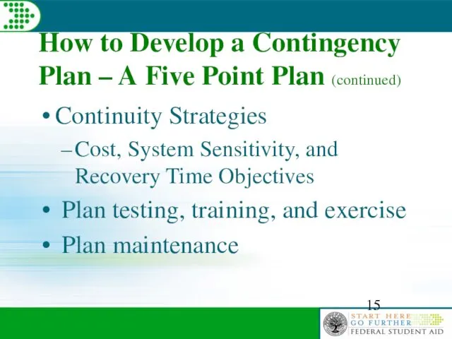 How to Develop a Contingency Plan – A Five Point Plan