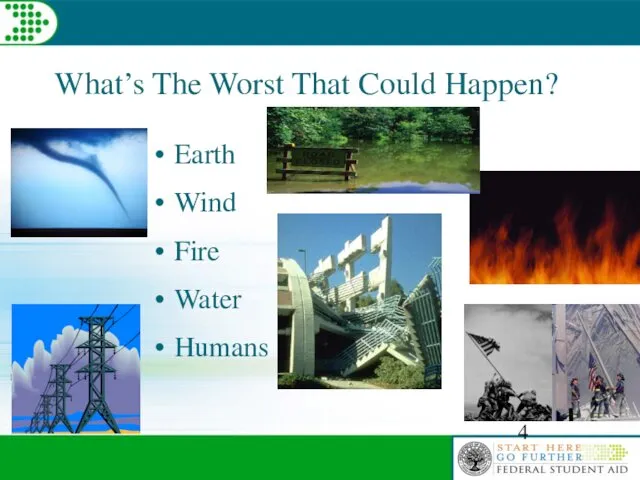 What’s The Worst That Could Happen? Earth Wind Fire Water Humans