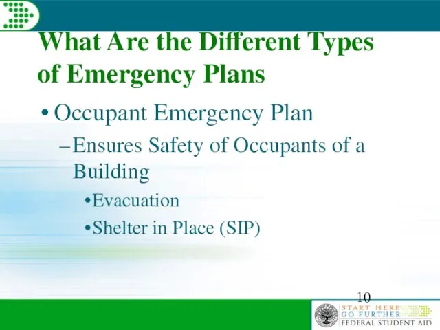 What Are the Different Types of Emergency Plans Occupant Emergency Plan