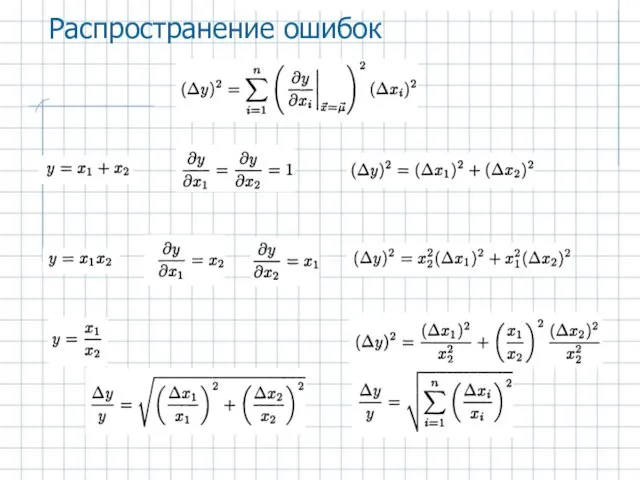 Распространение ошибок