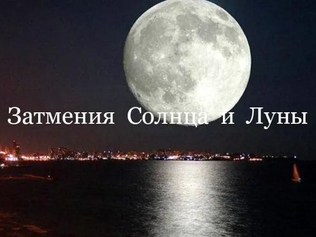 Затмения Солнца и Луны