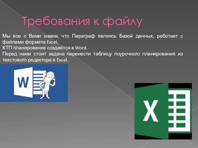 Требования к файлу Мы все с Вами знаем, что Параграф являясь