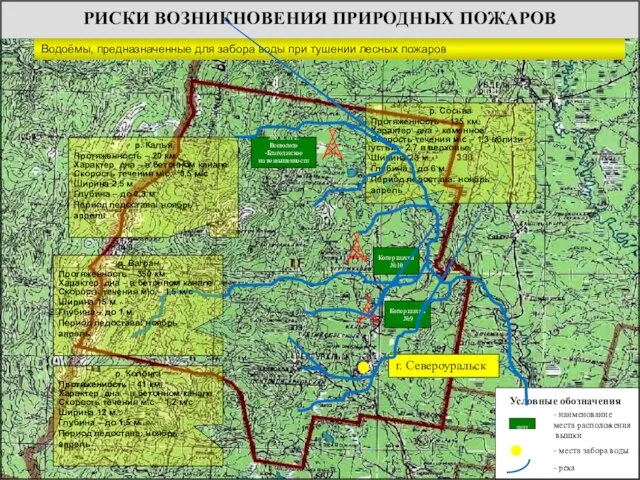 РИСКИ ВОЗНИКНОВЕНИЯ ПРИРОДНЫХ ПОЖАРОВ Копер шахты - наименование места расположения вышки