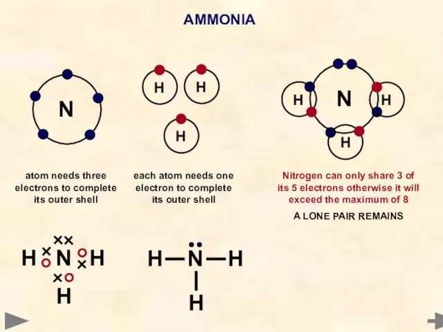 AMMONIA N H H H N H H H H N