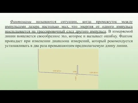 Фантомами называются ситуации, когда промежуток между импульсами лазера настолько мал, что