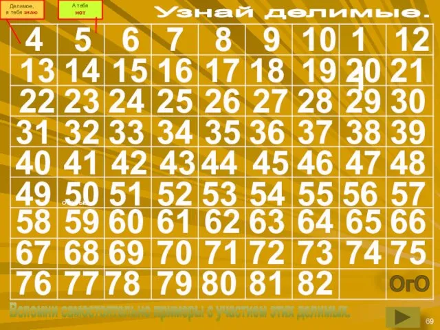 8 9 6 4 Узнай делимые. 5 7 10 11 12