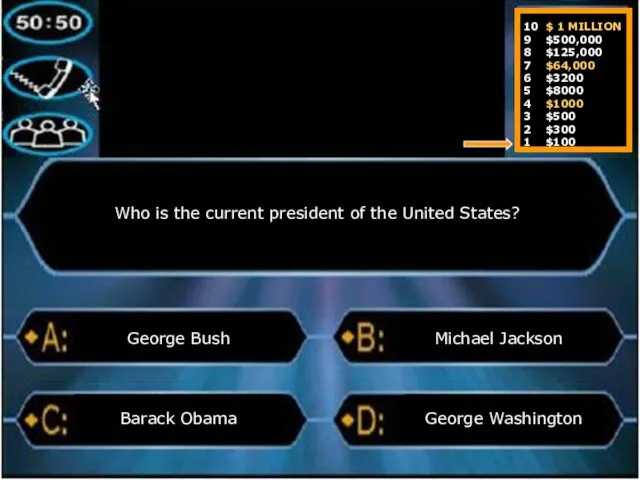 Who is the current president of the United States? George Bush