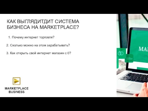 КАК ВЫГЛЯДИТДИТ СИСТЕМА БИЗНЕСА НА MARKETPLACE? 1. Почему интернет торговля? 2.