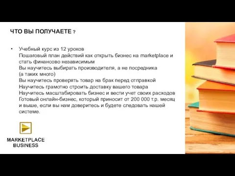 ЧТО ВЫ ПОЛУЧАЕТЕ ? Учебный курс из 12 уроков Пошаговый план