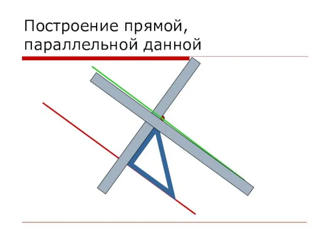 Построение прямой, параллельной данной