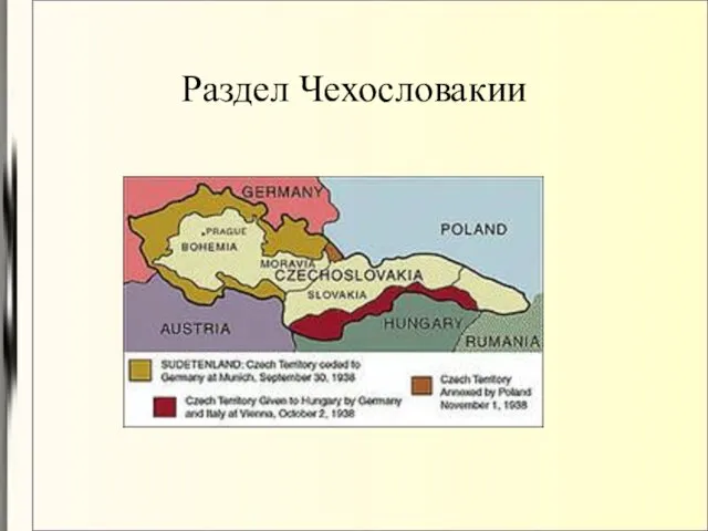 Раздел Чехословакии