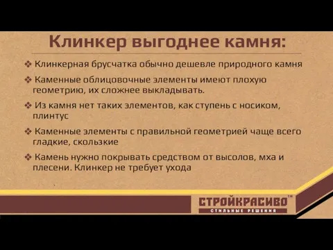 Клинкер выгоднее камня: Клинкерная брусчатка обычно дешевле природного камня Каменные облицовочные