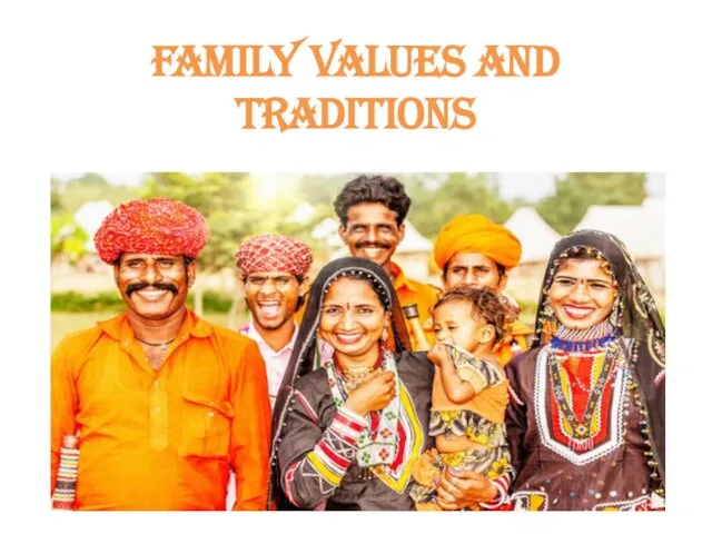 family values and traditions