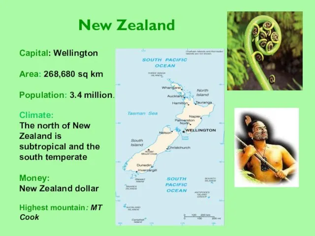 New Zealand Climate: The north of New Zealand is subtropical and