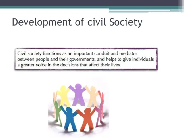 Development of civil Society