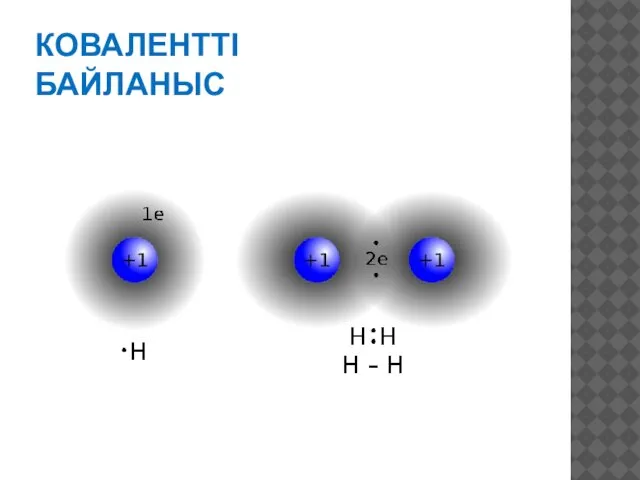 КОВАЛЕНТТІ БАЙЛАНЫС