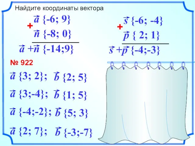 Найдите координаты вектора