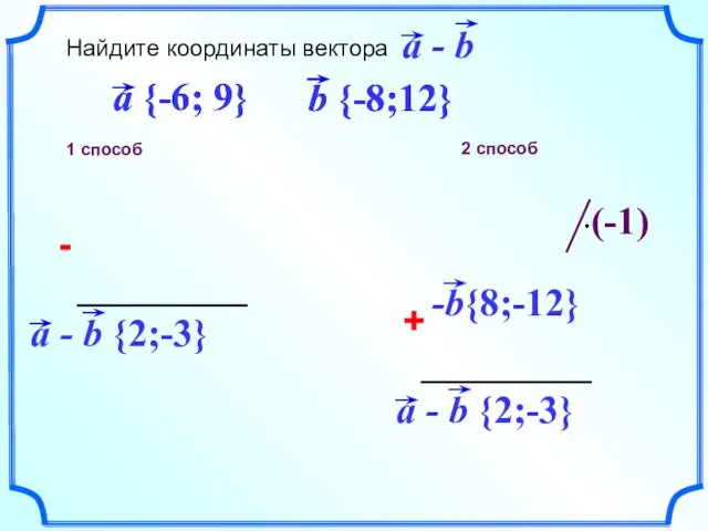 1 способ 2 способ