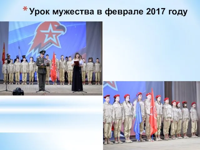 Урок мужества в феврале 2017 году