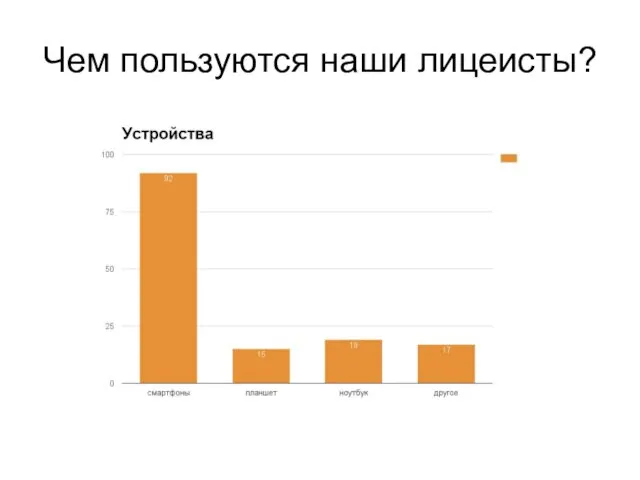 Чем пользуются наши лицеисты?