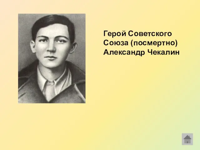 Герой Советского Союза (посмертно) Александр Чекалин