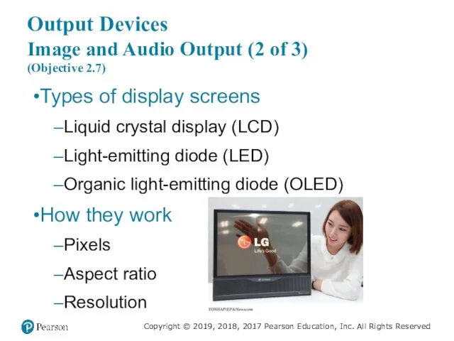 Output Devices Image and Audio Output (2 of 3) (Objective 2.7)