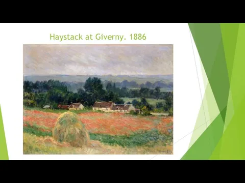 Haystack at Giverny. 1886