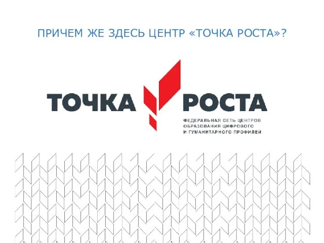 ПРИЧЕМ ЖЕ ЗДЕСЬ ЦЕНТР «ТОЧКА РОСТА»?