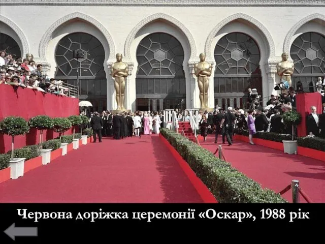 Червона доріжка церемонії «Оскар», 1988 рік