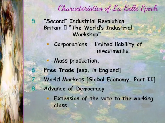 “Second” Industrial Revolution Britain ? “The World’s Industrial Workshop” Corporations ?