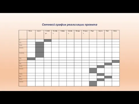 Сетевой график реализации проекта