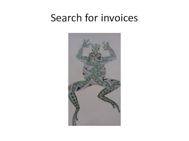 Search for invoices