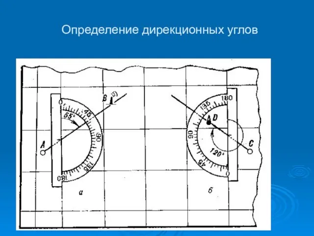 Определение дирекционных углов