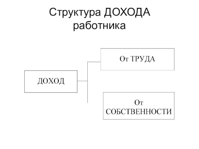 Структура ДОХОДА работника