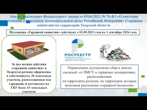 Положения «Гаражной амнистии» действуют с 01.09.2021 года по 1 сентября 2026