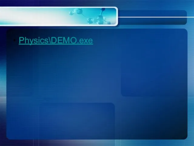 Physics\DEMO.exe