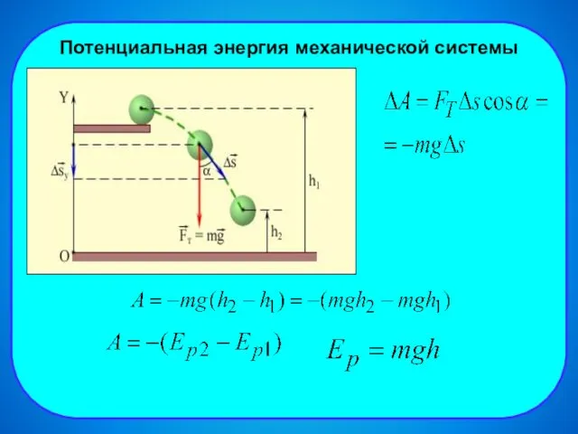 Потенциальная энергия механической системы Потенциальная энергия механической системы