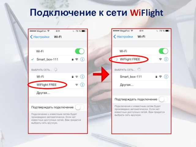 Подключение к сети WiFlight