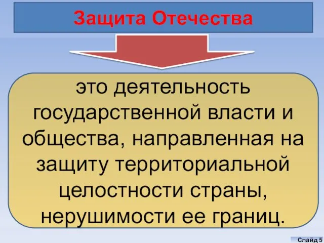 это деятельность государственной власти и общества, направленная на защиту территориальной целостности