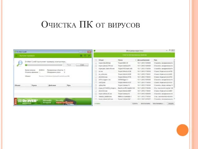 Очистка ПК от вирусов