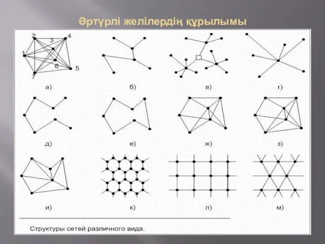 Әртүрлі желілердің құрылымы