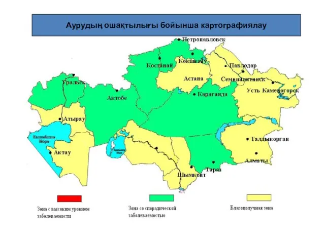 Аурудың ошақтылығы бойынша картографиялау