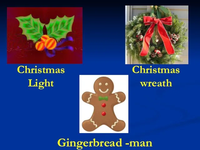 Gingerbread -man Christmas Light Christmas wreath