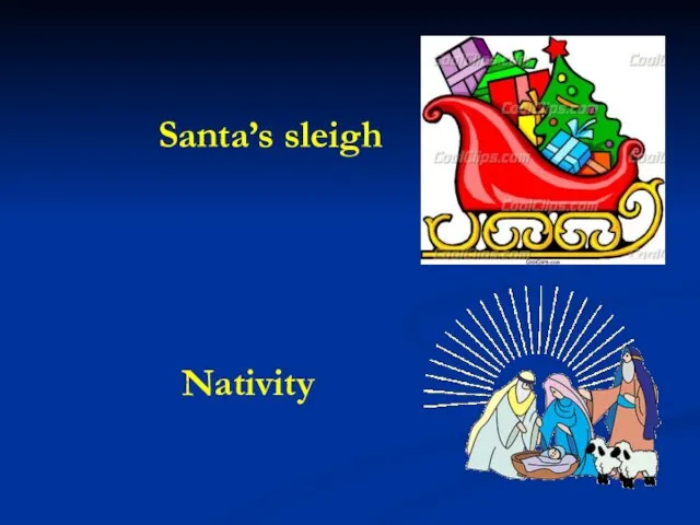 Santa’s sleigh Nativity