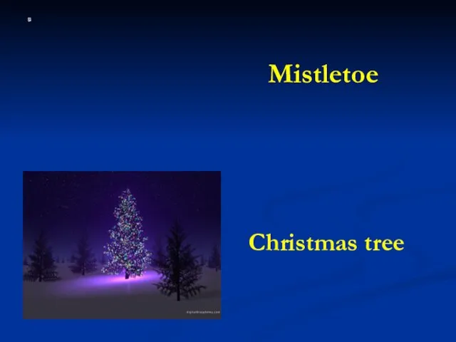 Mistletoe Christmas tree