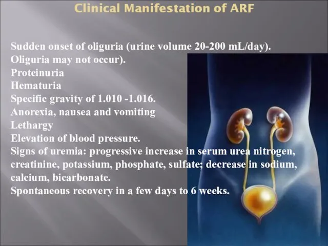 Clinical Manifestation of ARF