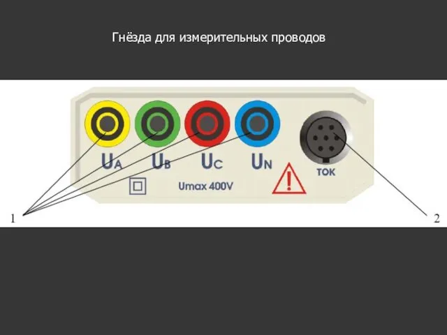 Гнёзда для измерительных проводов