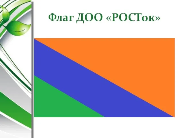 Флаг ДОО «РОСТок»