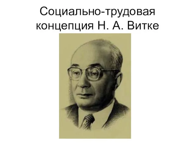 Социально-трудовая концепция Н. А. Витке