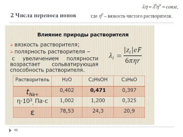 2 Числа переноса ионов